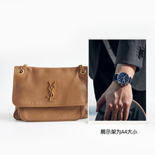 【95新】YSL圣罗兰NIKI系列633178中号棕色D扣niki链条包单肩包女士120526AK14 商品图8