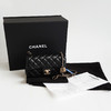 【全新】CHANEL香奈儿CF系列AS5759 B23826 9430526S黑金大mini CF双C调节扣链条包单肩包女士110526TJ26 商品缩略图1