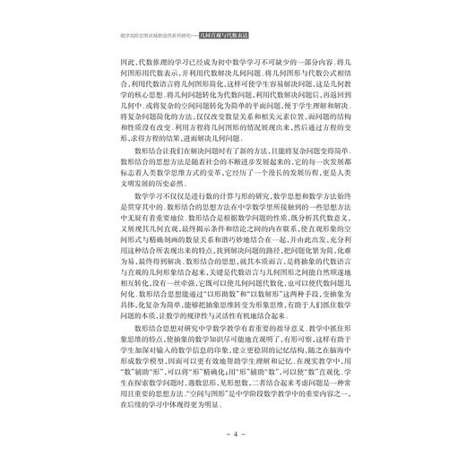数学高阶思维区域推进的系列研究——几何直观与代数表达 商品图4