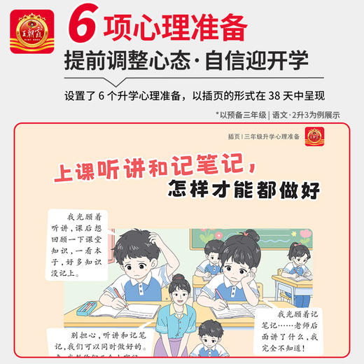 2026王朝霞预备1-6年级语文数学英语同步训练新教材暑假38天规划 商品图4