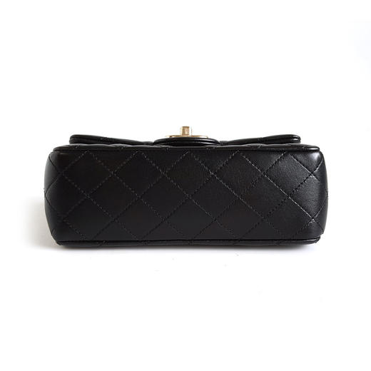 【全新】CHANEL香奈儿CF系列AS5759 B23826 9430526S黑金大mini CF双C调节扣链条包单肩包女士110526TJ26 商品图5