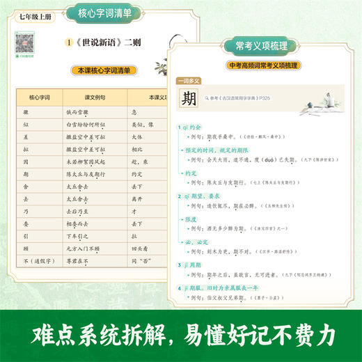 《古汉常》与中考常考字词精讲 商品图2