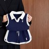 【清爽无袖❗耐穿易打理】儿童新款POLO衫短裤两件套夏季户外运动套装薄夏装女童短袖套装 商品缩略图2