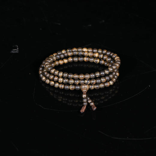 AN0507-5 正区文莱沉水念珠 5.32mm *108 颗  9.70g 商品图0