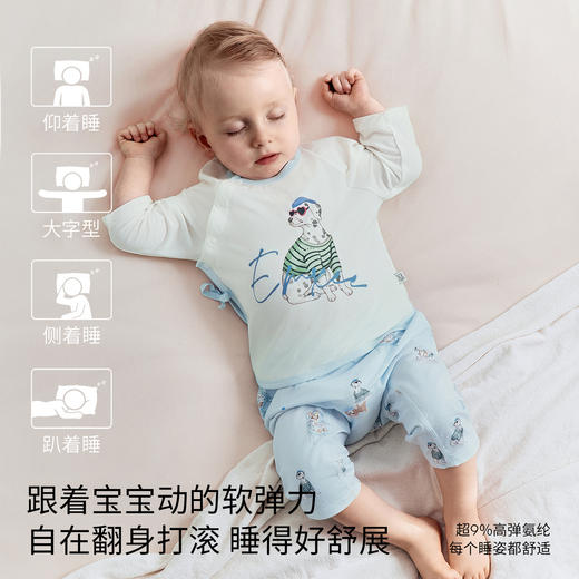【宝宝服饰】嫚熙婴儿童家居服森氧冰奶皮男女宝男童睡衣夏天透气 商品图2