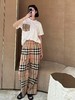 BUR新品  夏季经典高腰直筒格子裤 商品缩略图5