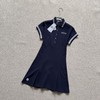 法国鳄鱼女装26夏季新款条纹饰边Polo领网球连衣裙 商品缩略图3