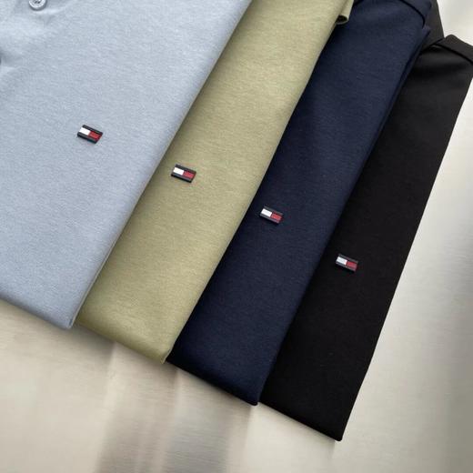 Tommy 无痕丝棉混纺短袖POLO衫 商品图1