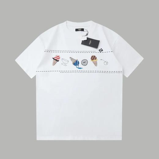 FEND1新款刺绣logo短袖T恤 商品图0