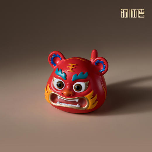 铜师傅《福虎》新中式国潮可爱萌虎 办公室桌面乔迁送礼工艺品 商品图2