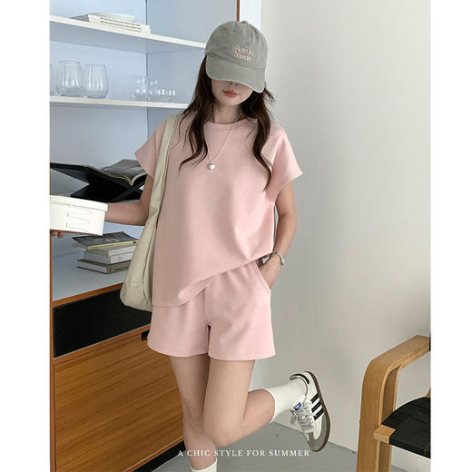 【HAODAGIRL 松弛度夏小飞袖套装】85-145斤可穿，三色可选，小飞袖设计挡拜拜肉，简约舒适， 亲肤透气，文艺百搭！ 商品图6