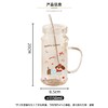 【动物玻璃吸管杯】萌趣狗狗玻璃杯！带盖吸管，喝水都可爱 商品缩略图4