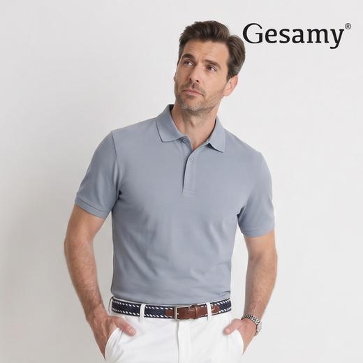 【7A抑菌 触感凉滑 吸汗快干】Gesamy丝光棉短袖POLO衫 （注：产品爆单发货时效为72小时） 商品图1