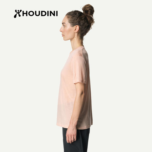 HOUDINI胡丁尼 Tree Tee 树 女户外透气速干莱塞尔天丝短袖T恤 840045 商品图1