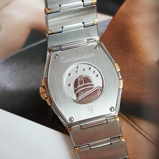【95新】OMEGA 欧米茄123.20.27.60.55.004石英机芯27MM（女款）星座系列精钢/18K黄金120526NJT25 商品图7