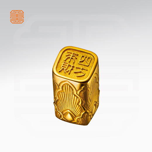 玺匠金铺《四方来财》足金9999黄金吊坠项链男女生日礼物 商品图5