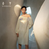 微笑豚豚』桑罗江豚印花桑蚕丝睡裙女长袖家居服可外穿2026新款 商品缩略图0