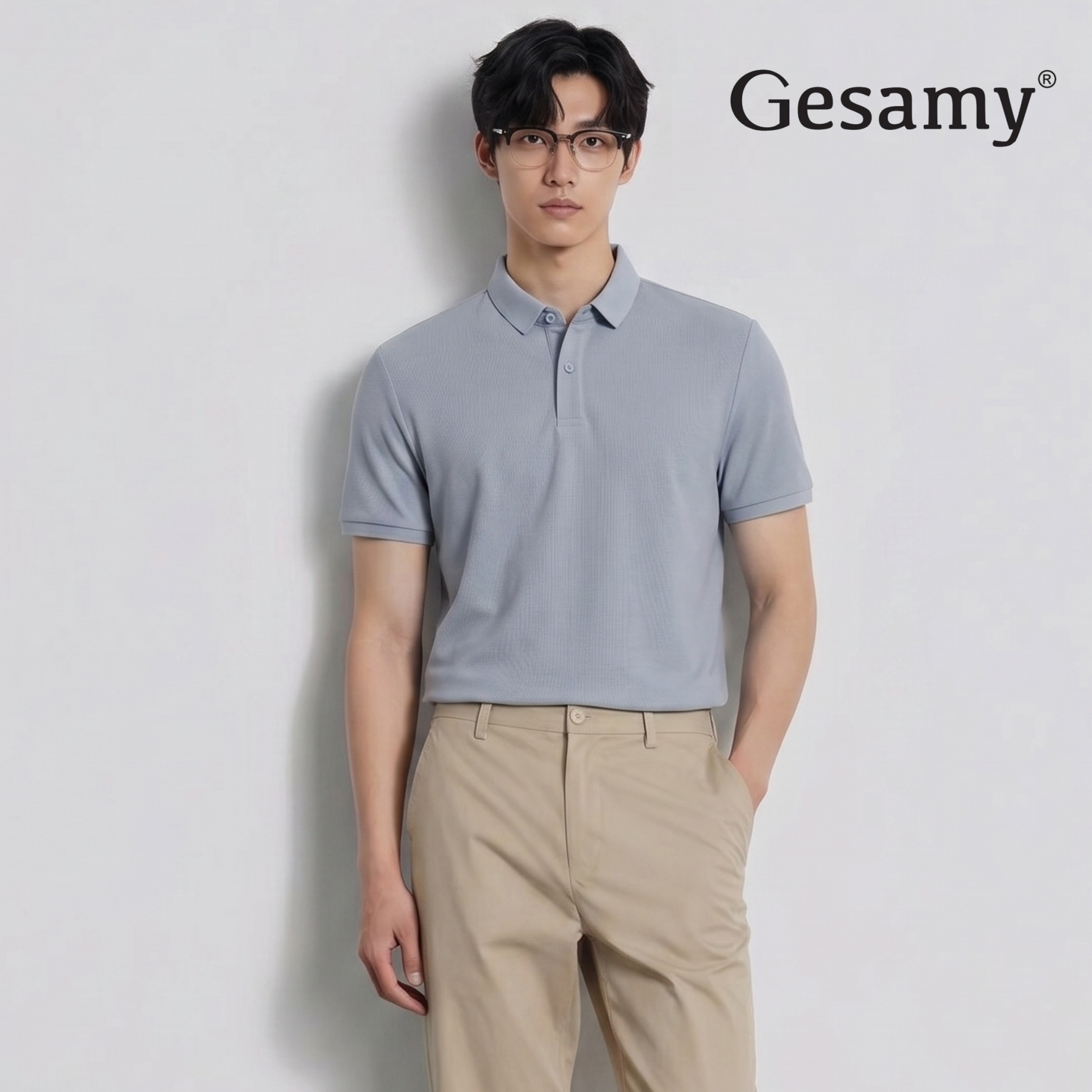 【72h发货】Gesamy丝光棉短袖POLO衫  冰感丝光工艺软滑如云 上身凉感爽利快速排汗散热 7A级抗菌减少异味 6款经典色+经典版型