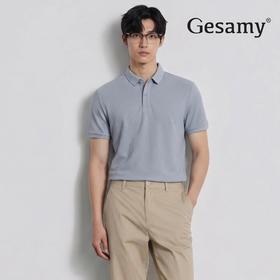 【7A抑菌 触感凉滑 吸汗快干】Gesamy丝光棉短袖POLO衫 （注：产品爆单发货时效为72小时）