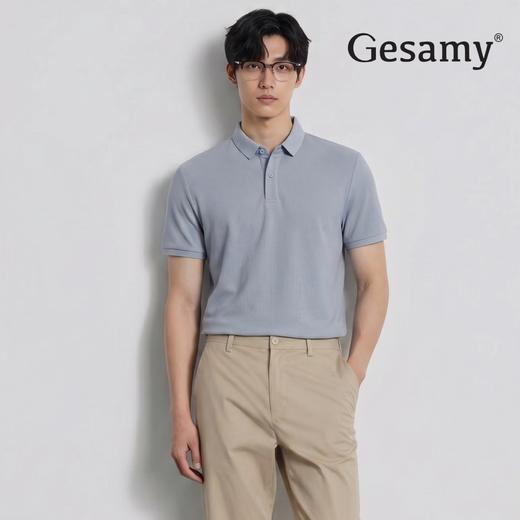 【7A抑菌 触感凉滑 吸汗快干】Gesamy丝光棉短袖POLO衫 （注：产品爆单发货时效为72小时） 商品图0