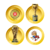 【FIFA官方纪念套装 含10mg足金镀金 稀缺高品质】世界杯官方纪念套装(1金+4章) 商品缩略图2