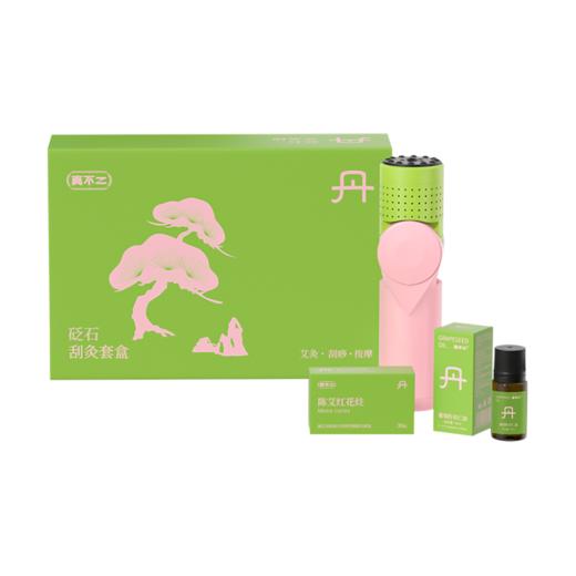 赠随机耗材2件 粉绿刮灸仪套盒 A-4851  真不二（精油效期28-3） 商品图0