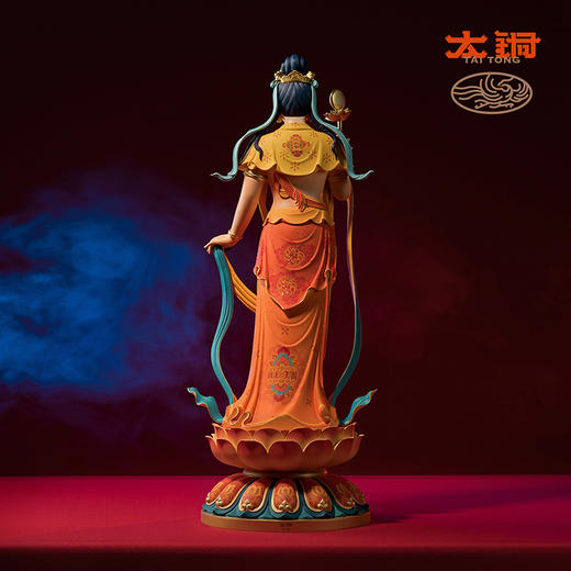 太铜《东方三圣之日光菩萨》限量摆件 新中式佛像 佛堂客厅工艺品 商品图1