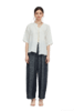 VIVIAN LIU薇薇安刘A2633003夏新款100%苎麻圆领五分袖绣花衬衫 商品缩略图5