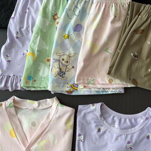 【29.9元夏季家居服套装】品牌尾货清仓福利🔥猫ren/欧di芬剪标儿童家居服 男女童短袖短裤空调裤 舒适睡衣 120-160码 商品图3