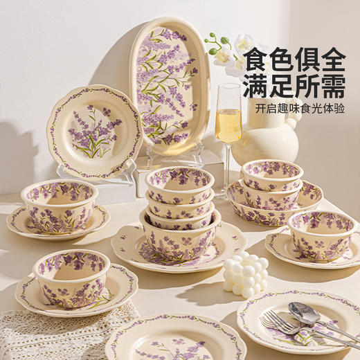 摩登主妇漂亮餐具碗碟家用2026新款碗具汤面碗餐盘子米饭碗酸奶碗 商品图4