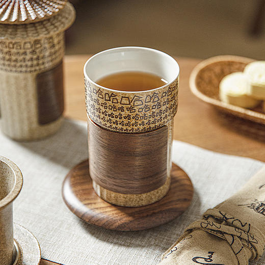 摩登主妇泡茶杯创意茶水分离杯2026新款办公室带盖喝水杯陶瓷杯子 商品图6