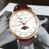 【95新】BLANCPAIN 宝珀6654-3642-55B自动机械机芯日期、星期、月份显示；月相40MM（男款）经典系列18K玫瑰金090526TJ17 商品缩略图4