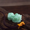 【天然正品】A货翡翠 天然细腻细豆种浅绿貔貅造型翡翠吊坠项链 190526XY12 商品缩略图5