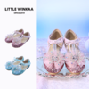 littlewinkaa童鞋女童公主水晶鞋2026春秋雪花钻蝴蝶结魔术贴凉鞋 商品缩略图10
