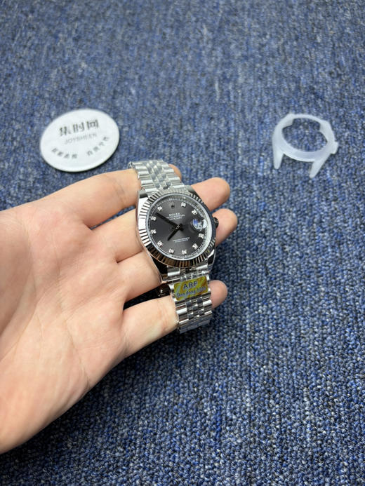 ARF劳力士日志型41mm 水泥灰 灰盘钻面 丹东3235机 五珠链 904L钢 男士腕表 寓意非常好：灰钻（会赚） 商品图2