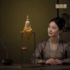 铜师傅《听莲》中式禅意观音菩萨办公室客厅装饰工艺品 桌面摆件 商品缩略图5