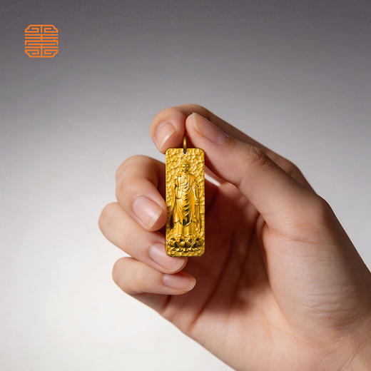 玺匠金铺《无量金佛》足金9999如来佛祖黄金吊坠项链男女生日礼物 商品图6