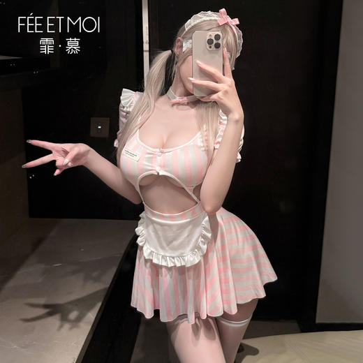 霏慕&谜姬 心动讯号甜欲女仆连衣裙ZY228 商品图2