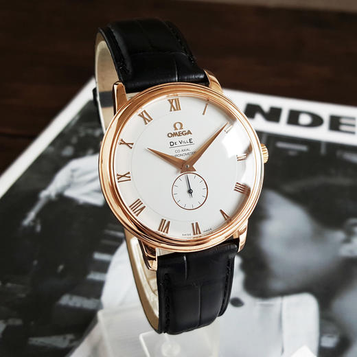 【95新】OMEGA 欧米茄4614.20.02天文台认证同轴自动机械机芯39MM（男款）碟飞系列18K玫瑰金080526NJS08 商品图2