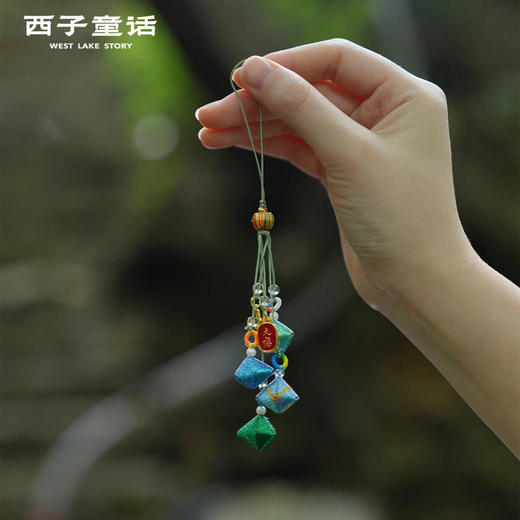 一举高粽--好运挂件，灵隐景区直发，西子童话·灵隐端午节粽子挂件，手工编织安康包挂，车挂手机饰品礼品 商品图3