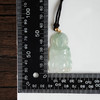 【天然正品】A货翡翠 AU750精品黄金镶天然细腻晴水冰种观音翡翠吊坠项链 050526NJS08 商品缩略图2