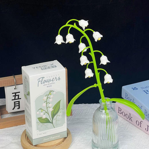 【永生积木花】单支康乃馨郁金香玫瑰盆栽DIY摆件教师情人礼物 商品图1
