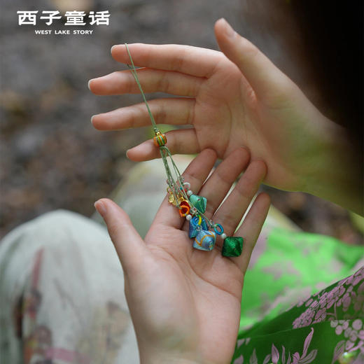一举高粽--好运挂件，灵隐景区直发，西子童话·灵隐端午节粽子挂件，手工编织安康包挂，车挂手机饰品礼品 商品图2