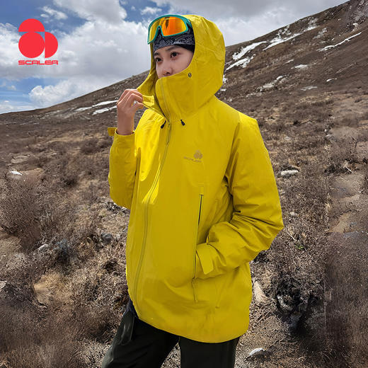 【黄金甲2.0】思凯乐户外硬壳冲锋衣女新款防风防水登山服外套男 商品图0