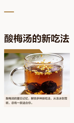 酸梅汤的新吃法