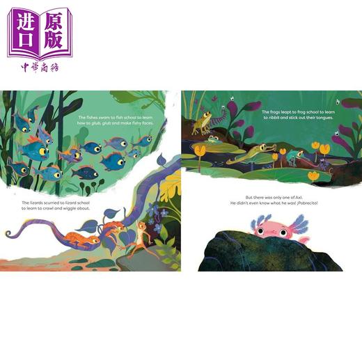 【中商原版】墨西哥钝口螈不是青蛙 Axl The Axolotl Is Not A Frog 英文原版 儿童绘本故事书 充满趣味和正能量 进口童书精装 商品图1