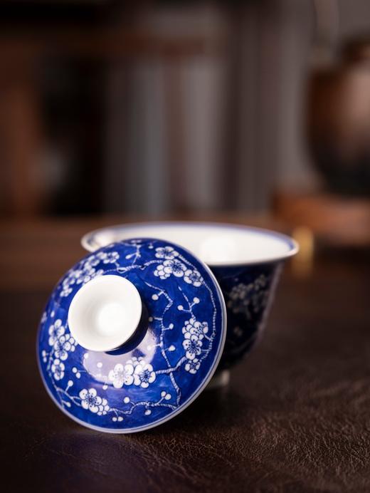 【朗瓷阁】仿清冰梅二才盖碗满容约130cc 商品图2