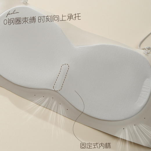 【无痕妥妥杯】花姿彤无肩带内衣 草ben*色同款   粉底液级裸色  天然桑蚕丝莫代尔面料 10A抗菌更安心（每件随单赠送三条肩带） 商品图2