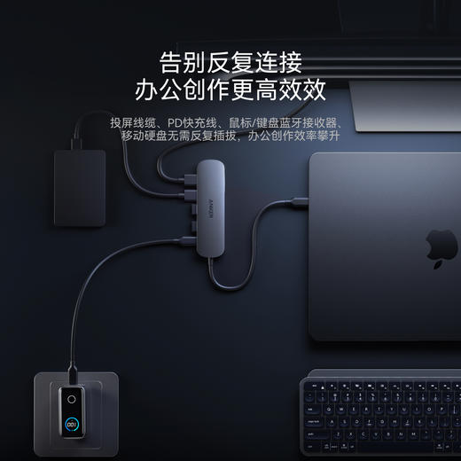 Anker安克 5合1 全能拓展坞 4K高清投屏 A8357 商品图4