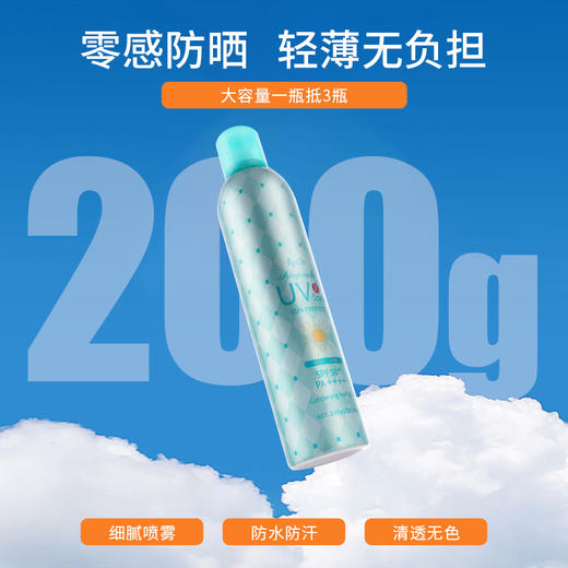【高倍防晒】「日本Ajuste脸部防晒喷雾」SPF50爱伽丝身体面部防晒喷雾防紫外线 防赤外线 无香型/淡香型可选 锁水保湿 冰爽肤感 定妆防晒 防晒160ml/320ml可选 商品图10